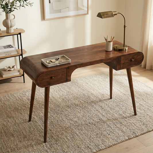 London Arch Mango Wood Writing Desk