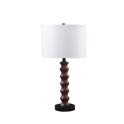 Marcelli Turned Wood Table Lamp