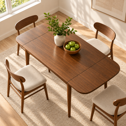 Maren Extendable Walnut Dining Table