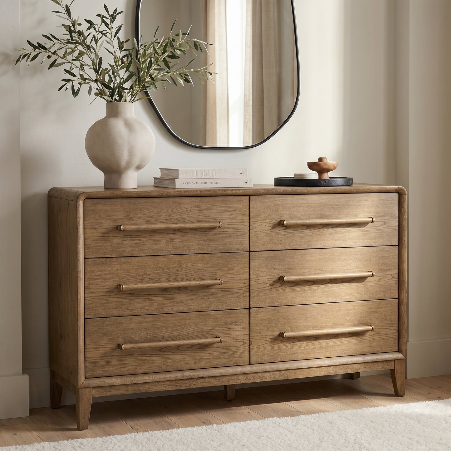 Mercer Six-Drawer Dresser, Latte