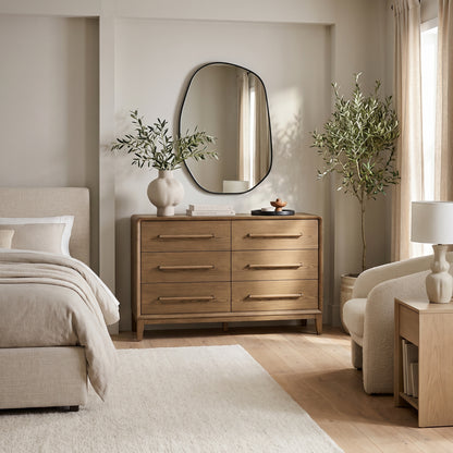 Mercer Six-Drawer Dresser, Latte
