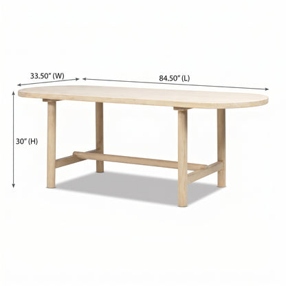 Milo Oval Reclaimed Wood Dining Table