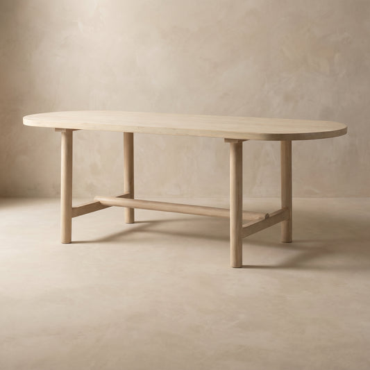 Milo Oval Reclaimed Wood Dining Table