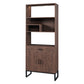 Modern Walnut Shelf With Led Strip Lights