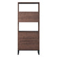 Modern Walnut Shelf With Led Strip Lights