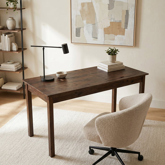 Monroe Lift-Top Acacia Writing Desk