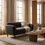 Noir Sculpted Lounge Loveseat