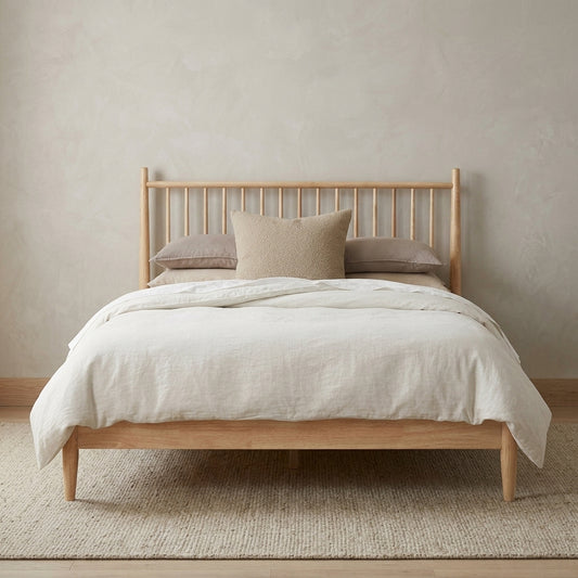 Noma Natural Spindle Full Bed Frame
