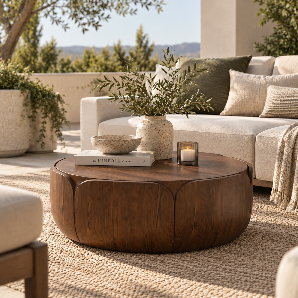 Orla Walnut Indoor/Outdoor Coffee Table