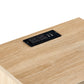 Rattan End table with Power Outlet & USB Ports, Natural