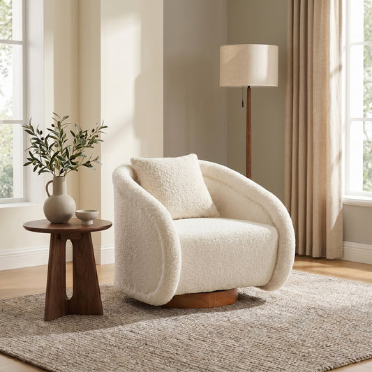Rem Bouclé Swivel Chair