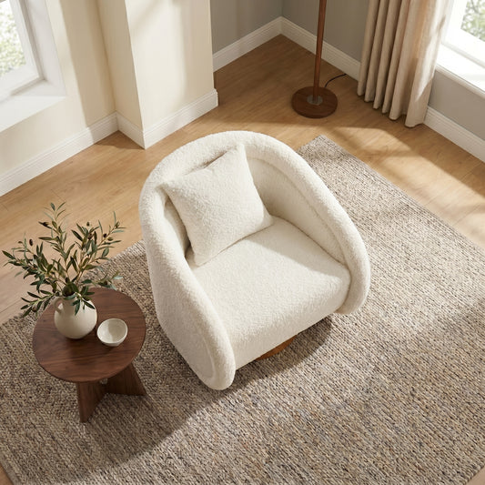 Rem Bouclé Swivel Chair