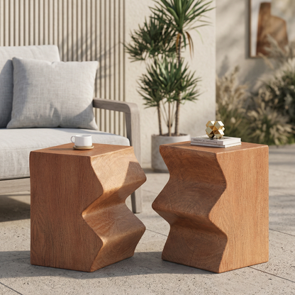 Rove Sculptural Accent Table, 2 Piece Set