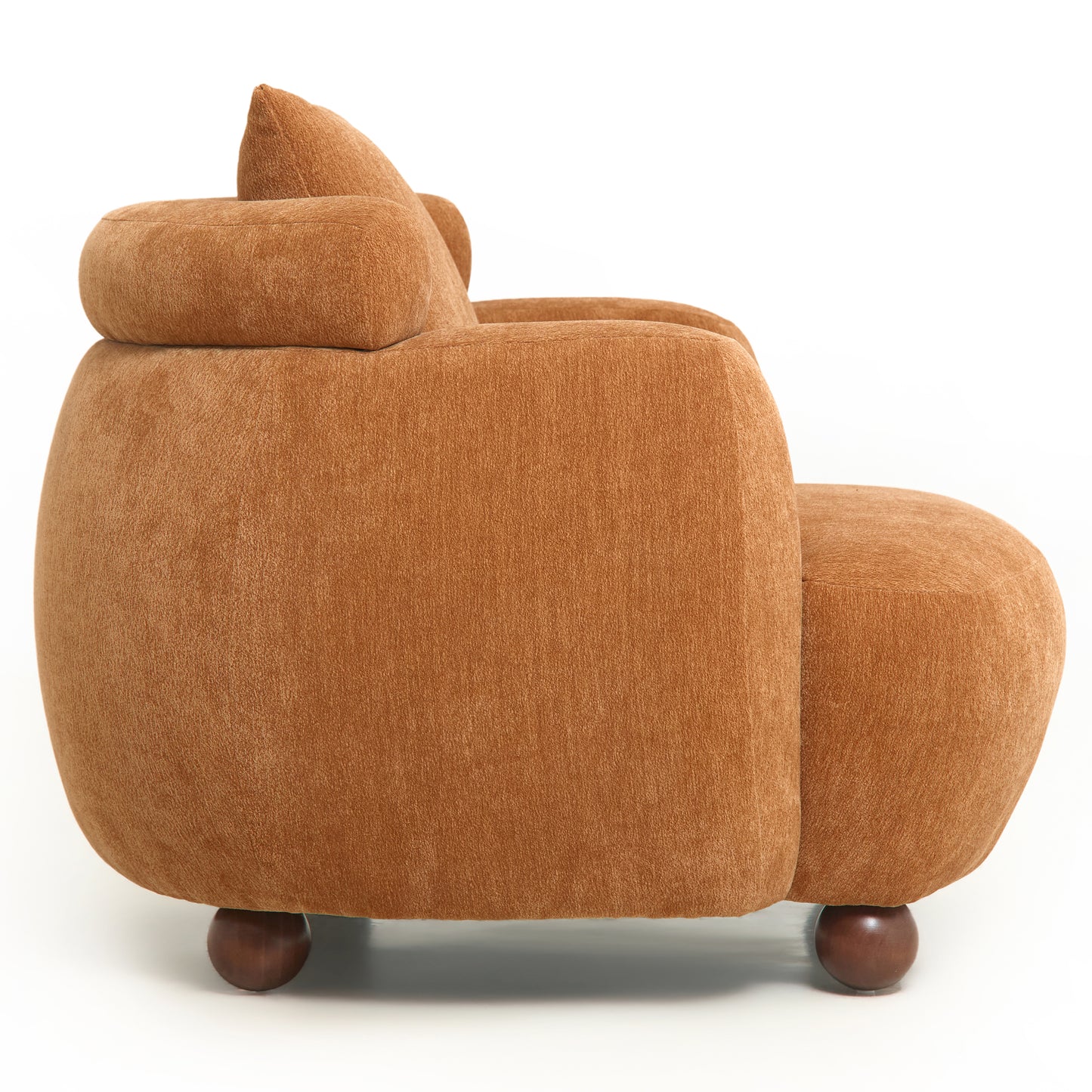 Lunara Bouclé Accent Chair, Tuscan