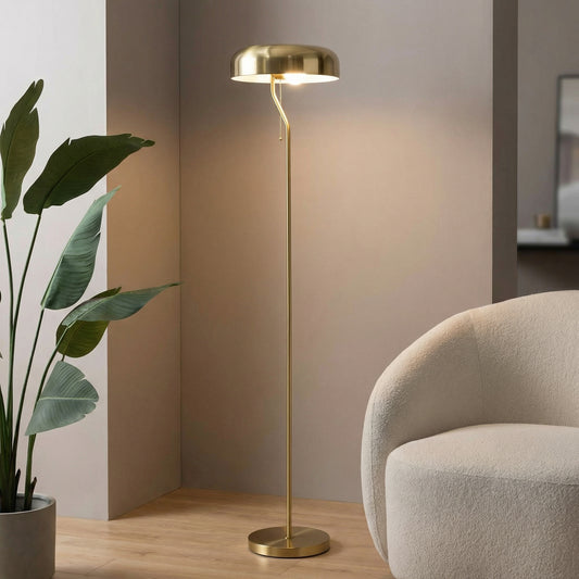 Spectra Brass Dome Floor Lamp