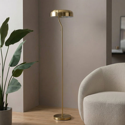 Spectra Brass Dome Floor Lamp
