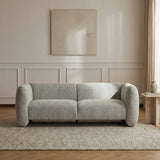 Tonson Sculptural Bouclé Sofa, Light Green