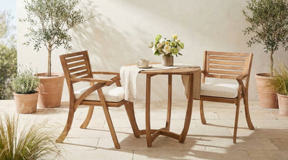Toulon Acacia Outdoor Bistro, 3-Piece Set
