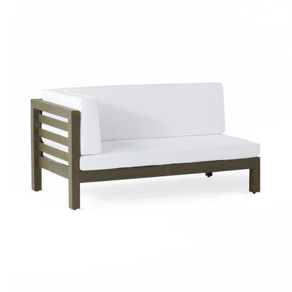 Oana Left Corner Outdoor Bench & Coffee Table Set