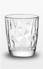Diamond Highball & Whiskey Glassware, Set of 4