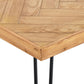 Chevron Ash Wood Rectangular Coffee Table