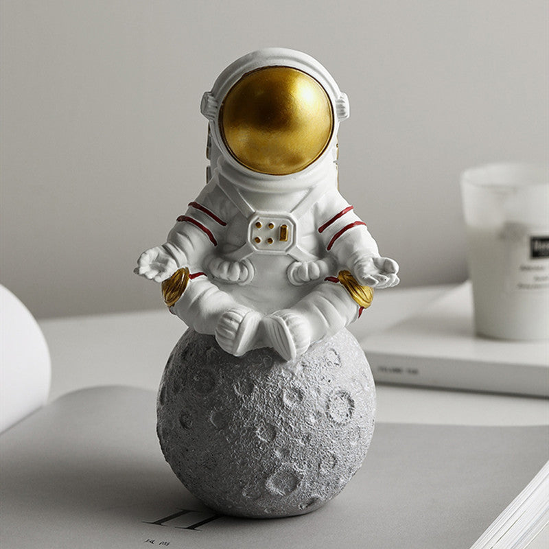 Meditating Astronaut on the Moon