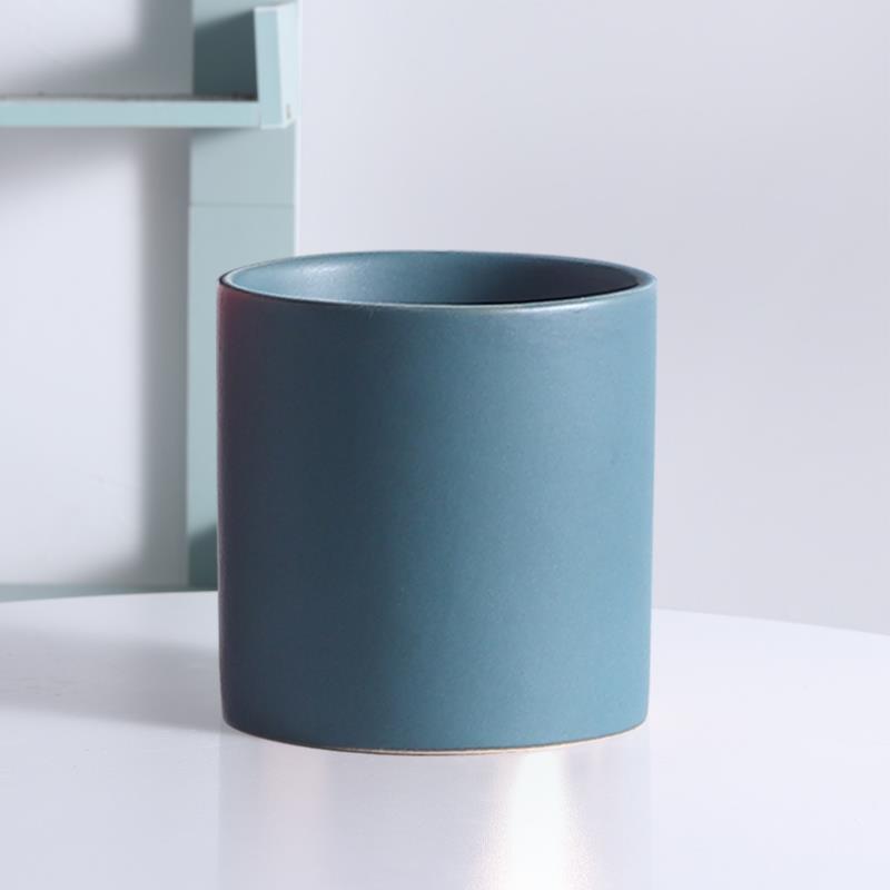 Solid Color Ceramic Plant Pot