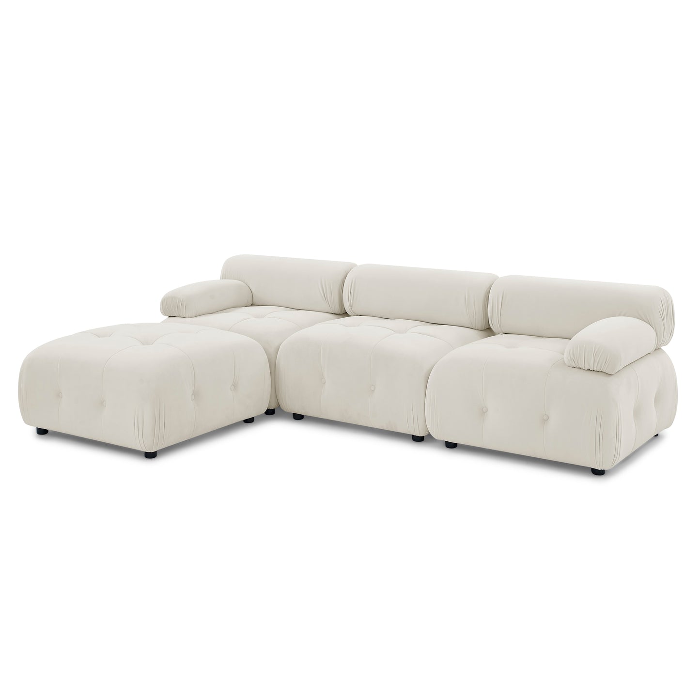 93" Modular Sectional Sofa, Beige