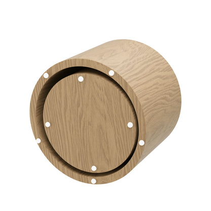 Oak Veneer Coffee End Tables, Set of Two