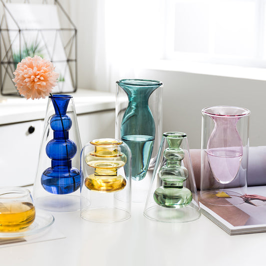 Colorful Nordic Glass Vases