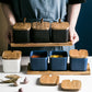 Ceramic Food Containers with Wooden Covers