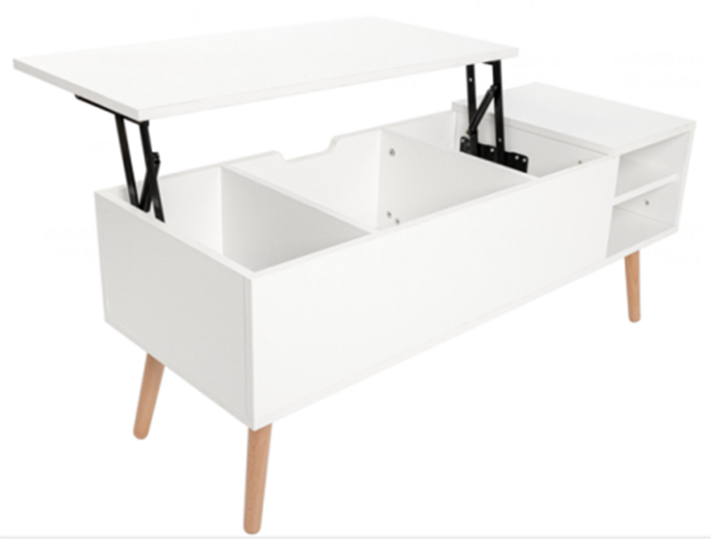 White Lift-Top Coffee Table