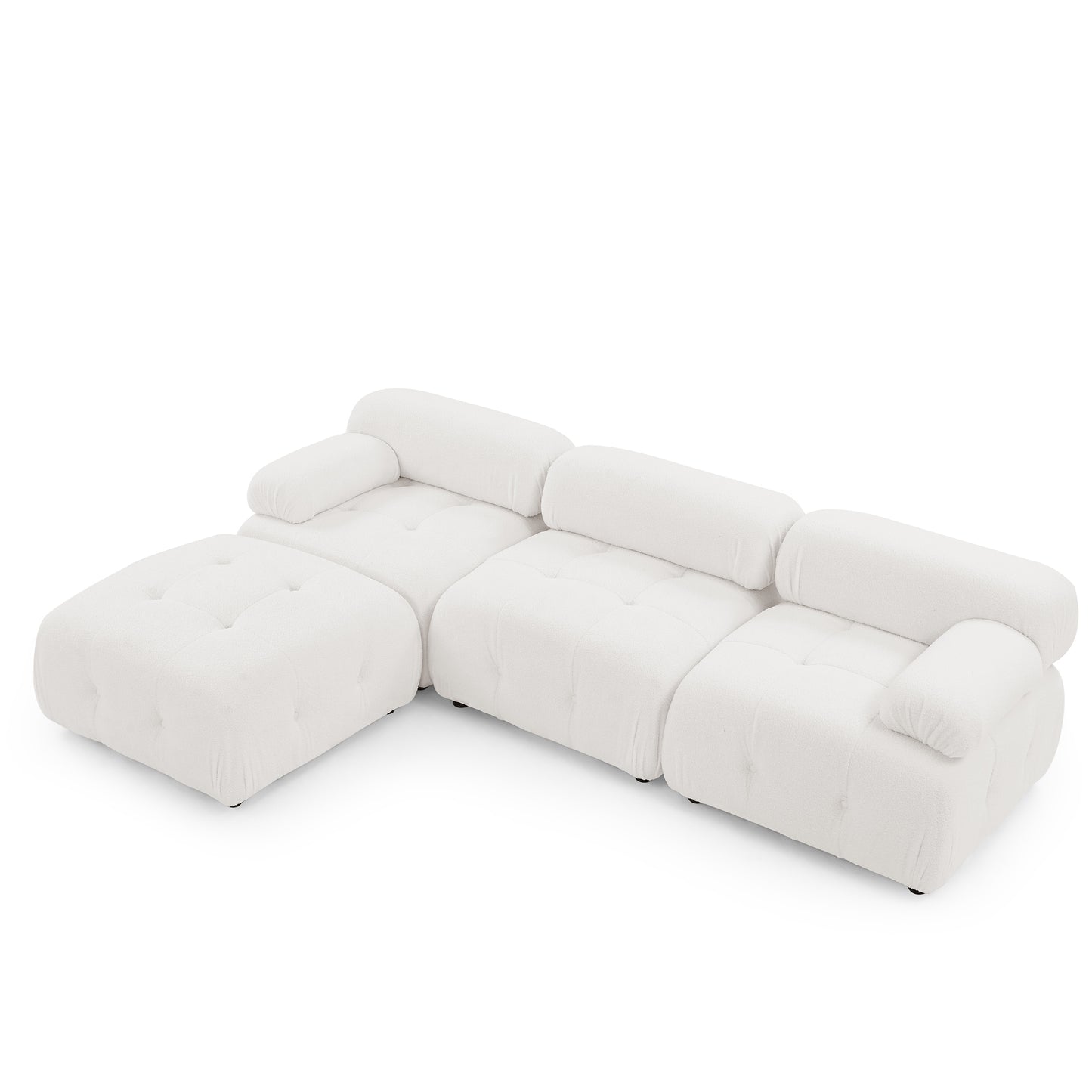 93" Modular Sectional Sofa, Ivory