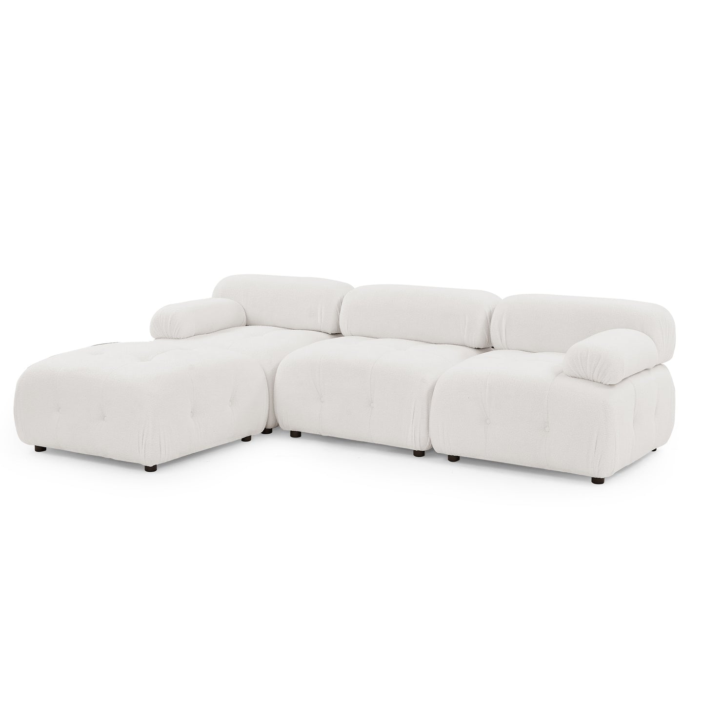 93" Modular Sectional Sofa, Ivory