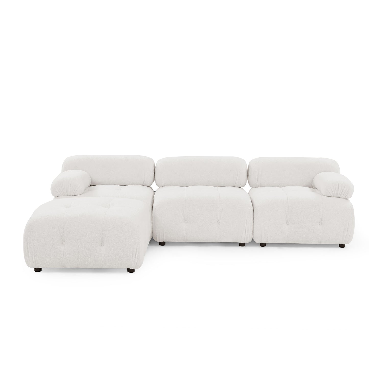 93" Modular Sectional Sofa, Ivory