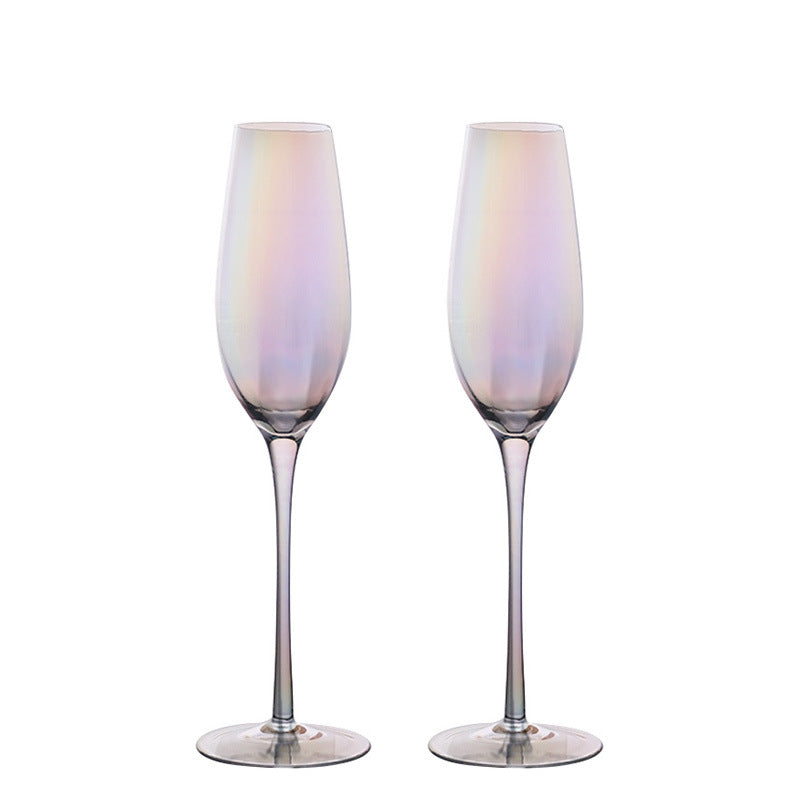 Iridescent Crystal Glassware, Sets of 2