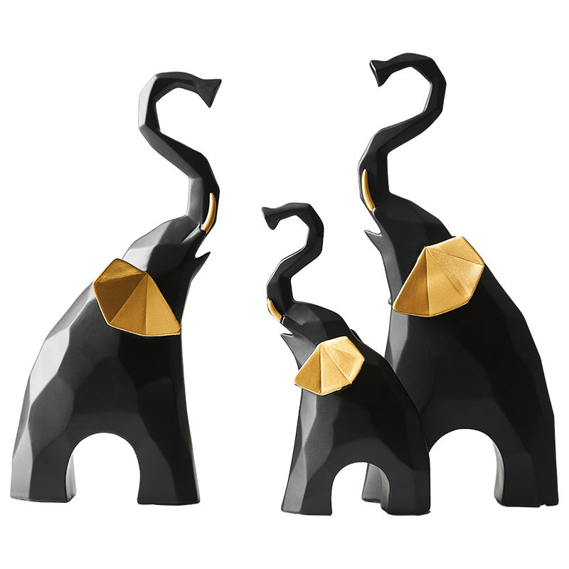 Elephant Family Decorative Objects, Set of 3