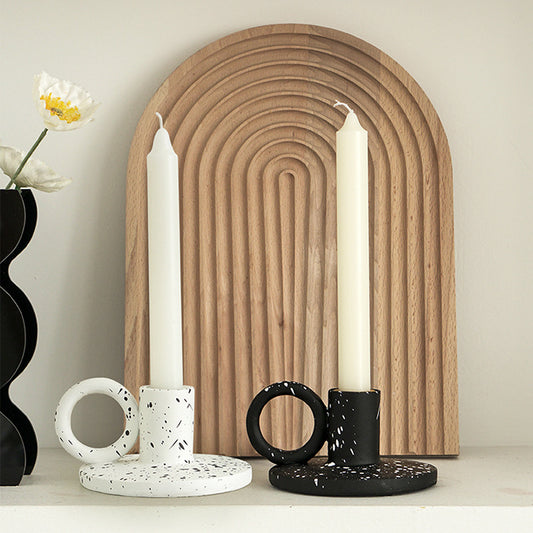Nordic Resin Candle Holders