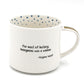 14 oz Ceramic Stoneware Women Empowerment Coffee Mug W/Gold Handle