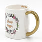 13.5 oz Stoneware Ceramic Mug With Sayings,"Choose Happy"