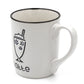 13 oz White Vintage Stoneware Coffee Mugs With Quotes,"Latte"
