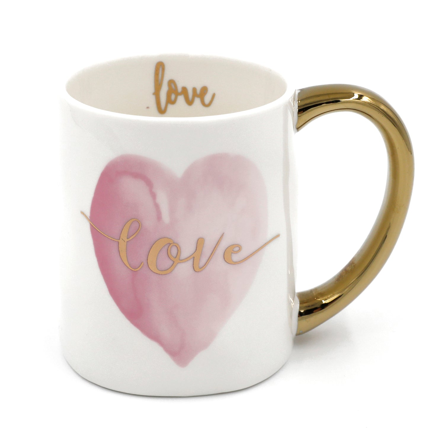 13.5 oz Stoneware Ceramic Mug With Sayings,"Love"